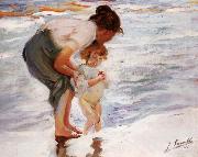 On the Beach Joaquin Sorolla Y Bastida